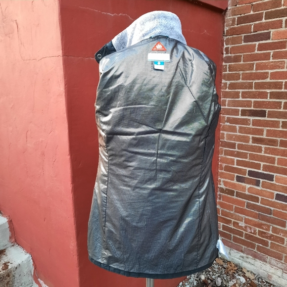 Columbia Omni-Heat Quilted Puffer Longline Plush Collar Full Zip Jacket Coat XS - Picture 7 of 10